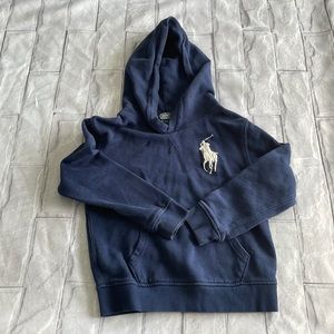 Polo By Ralph Lauren blue boys hoodie sweatshirt size 7